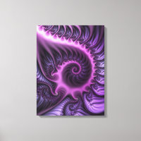 Vivid Cool Abstrait rose violet Fractal Art Spiral