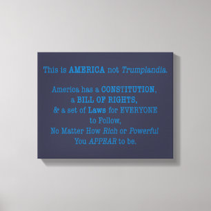 Toile Voici l'Amérique