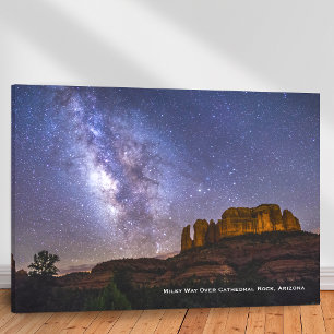 Toile Voie Lactée Galaxie sur le Rocher de la Cathédrale