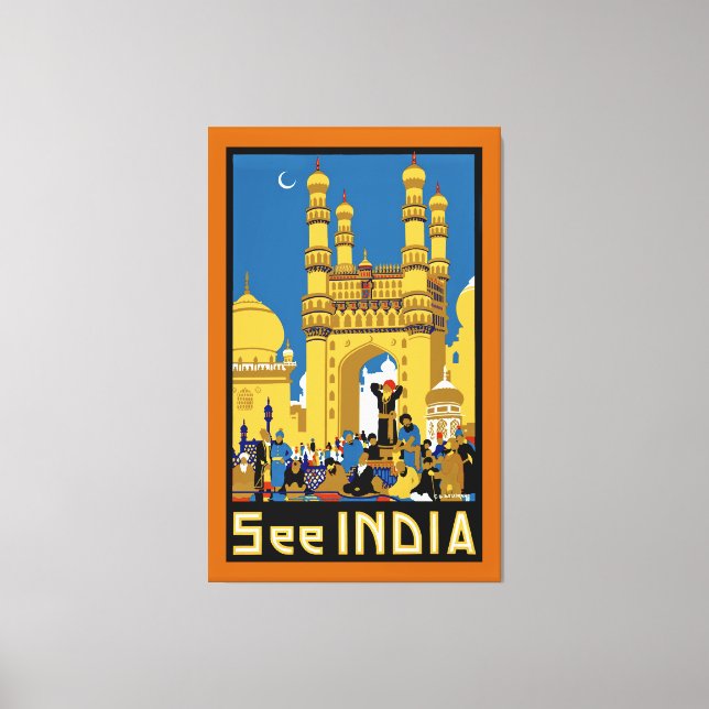 Toile Voir Inde ~ Hyderabad - XL (Recto)