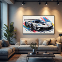 Voiture de course pour les passionnés de futurisme