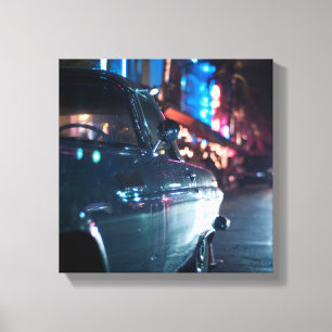 Toile Voiture vintage Ocean Drive