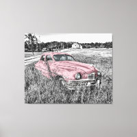 Voiture Vintage Rose