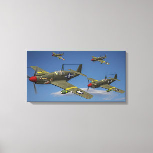 Toile Vol des bombardiers de piqué d'A-36 Apache