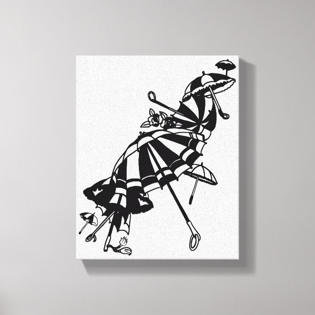 Toile vol Parasols parapluies Illustration de l'art de l (Recto)