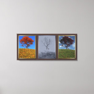 Toile Voler rapidement les années Triptych Canvas Imprim