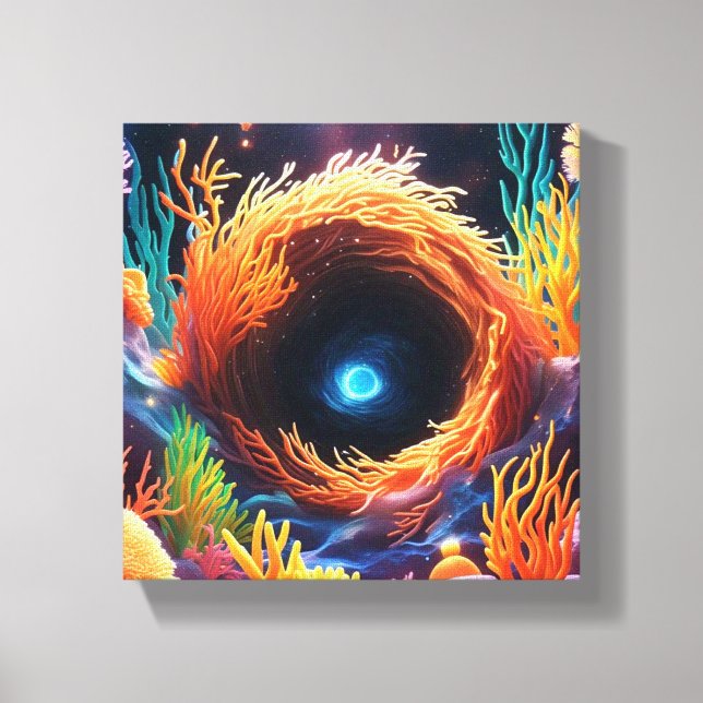 Toile Vortex de corail sous-marin (Recto)
