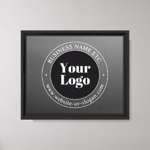Toile Votre logo ou design d'entreprise & texte modifiab