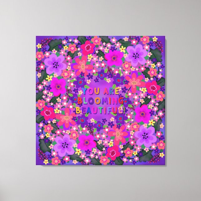Toile Vous Êtes En Plein Fleurissement De Belles Fleurs  (Recto)