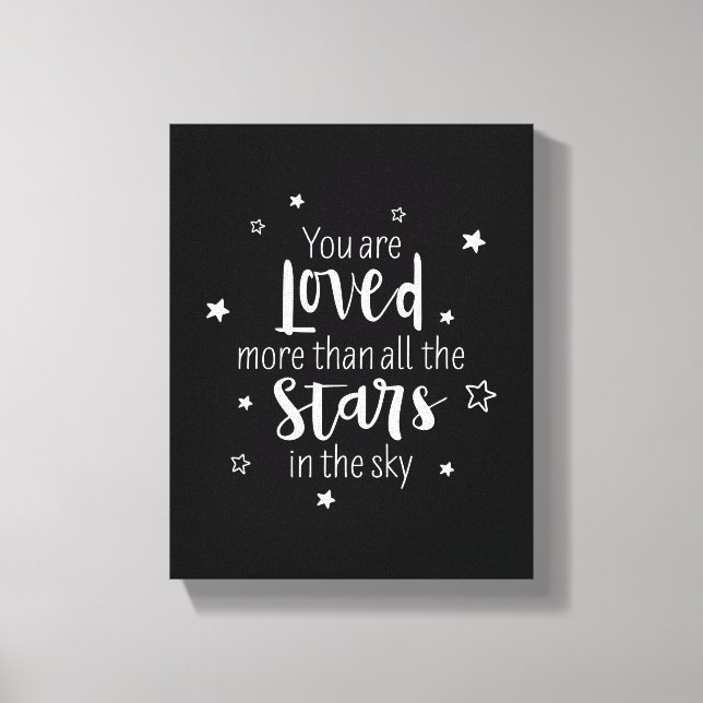 Toile Vous Êtes Plus Amoureux Que Toutes Les Étoiles (Recto)