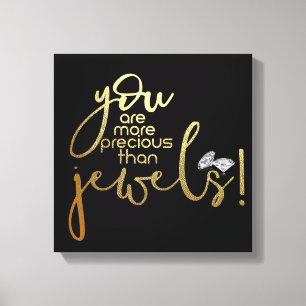 Toile Vous Êtes Plus Précieux Que Les Bijoux