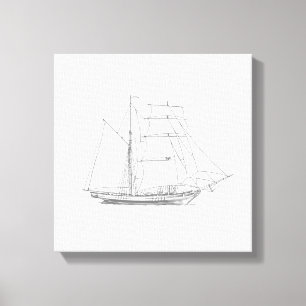 Toile Vovoilier maritime vintage