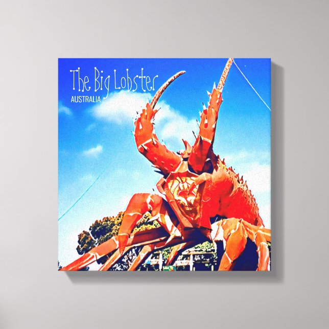 Toile Voyage de Big Lobster en Australie du Sud (Recto)