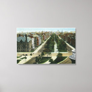 Toile Vue aérienne d'avenue de Commonwealth
