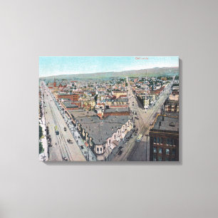 Toile Vue aérienne de CityOakland, CA