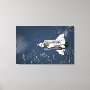 Toile Vue aérienne de la découverte de navette spatial