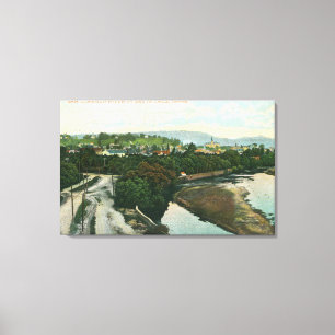 Toile Vue aérienne de la rivière San Lorenzo