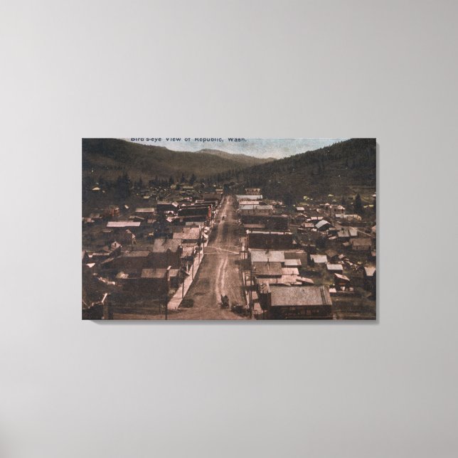 Toile Vue aérienne de la ville 16 (Recto)