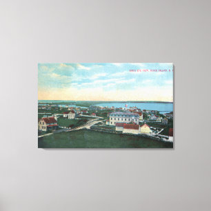 Toile Vue aérienne de la ville 4