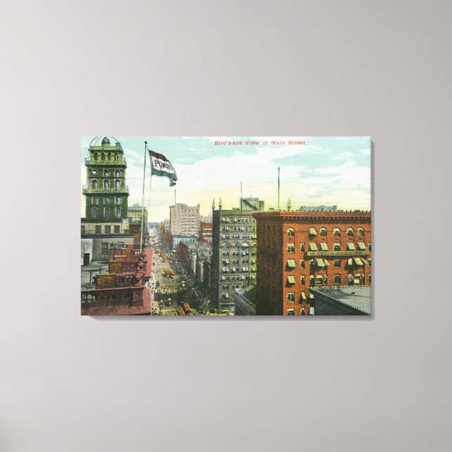 Toile Vue aérienne de Main Street (Recto)