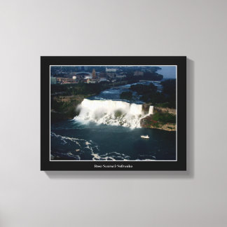 Toile Vue aérienne des chutes Niagara américaines