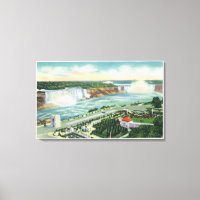 Vue aérienne d'Oakes Garden Theatre et Falls