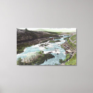 Toile Vue aérienne du comté de Link RiverKlamath, OU