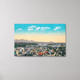 Toile Vue aérienne du d'Alene de CityCoeur,