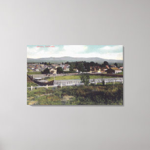 Toile Vue aérienne du TownAlturas, CA