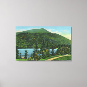 Toile Vue bleue de lac Mt de la montagne