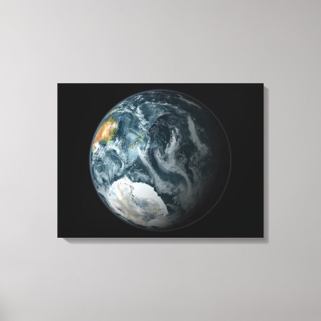 Toile Vue complète de la Terre qui met en évidence l'Ant (Recto)
