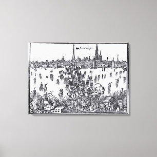 Toile Vue d'Anvers