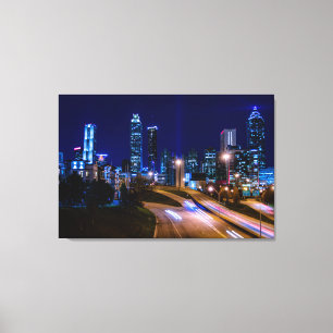 Toile Vue d'Atlanta la nuit