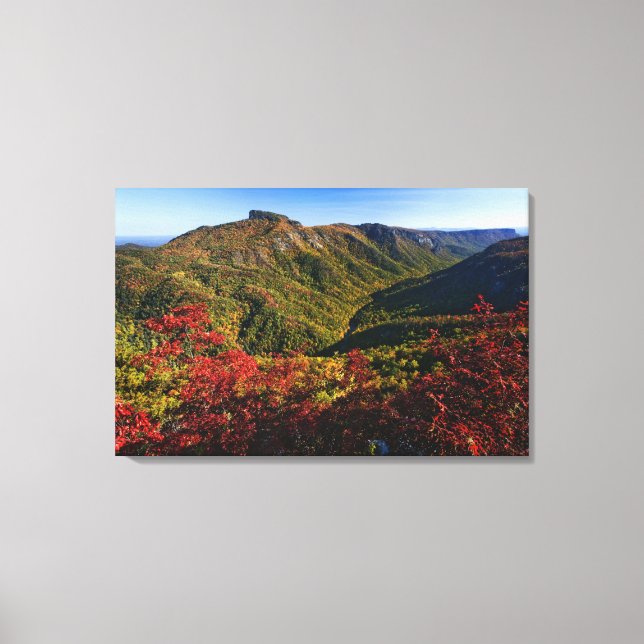Toile Vue d'automne de la gorge de Linville souvent appe (Recto)
