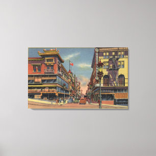 Toile Vue d'avenue de Grant, Chinatown