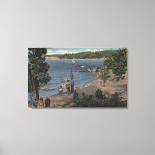 Toile Vue de baigner le point de crique