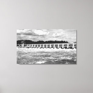 Toile Vue de barrage de Bonneville de photographie