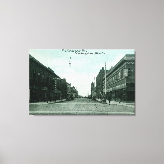 Toile Vue de Callender StreetLivingston, MT (Recto)
