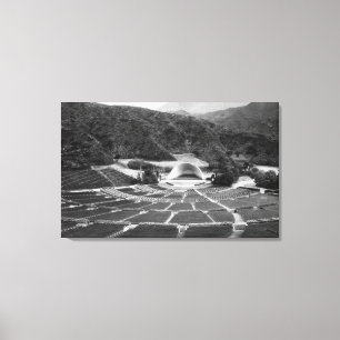 Toile Vue de cuvette de Hollywood, la Californie