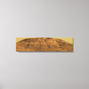 Toile Vue de falaise de brûlures sur Mars