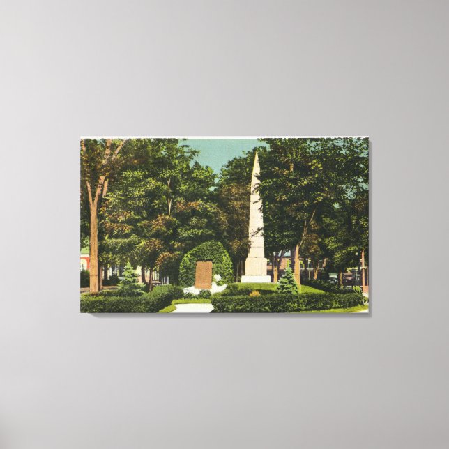Toile Vue de la guerre mondiale, monuments commémoratifs (Recto)