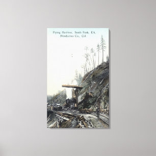 Toile Vue de la machine à voler, South ForkElk, CA