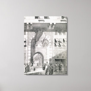 Toile Vue de la porte d'Okal Kaid-Bey, des 'monuments