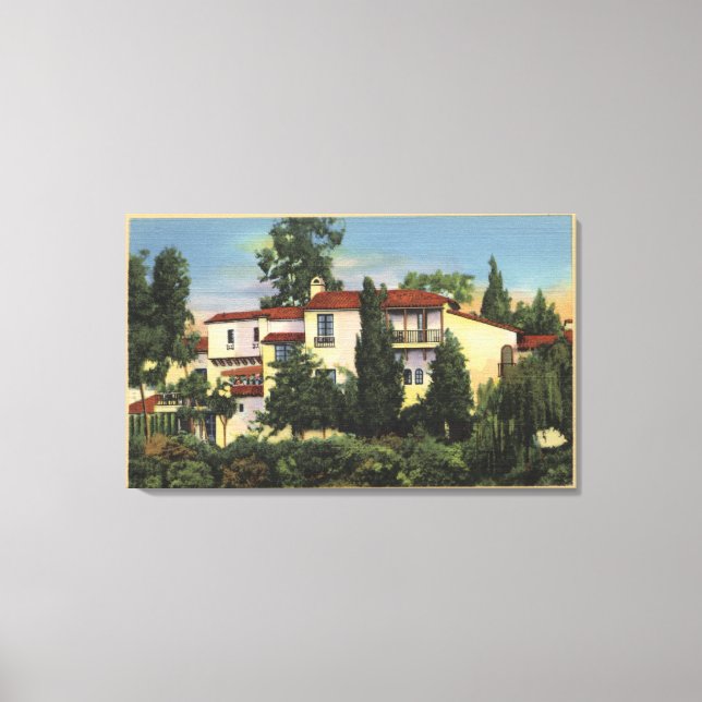 Toile Vue de la résidence de William Powell (Recto)
