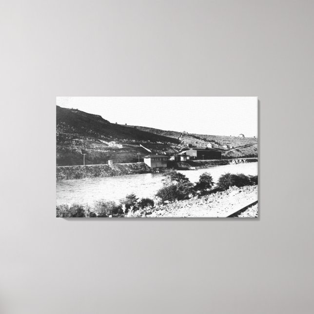 Toile Vue de la rivière Maupin, Oregon et Deschutes (Recto)