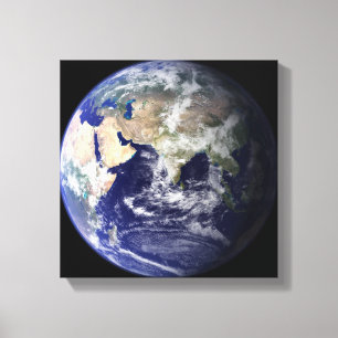 Toile Vue de la terre de l'espace
