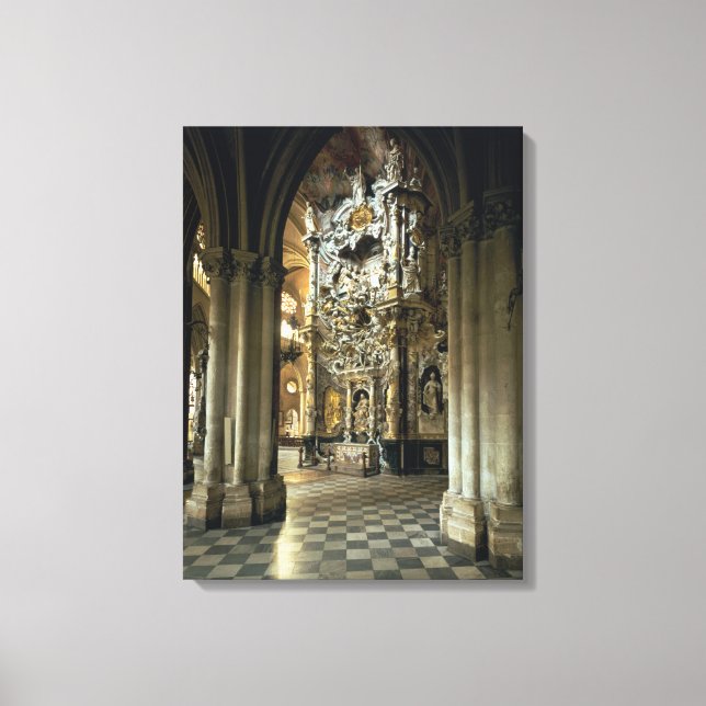 Toile Vue de l'autel et du 'Transparente', c.1720 (Recto)