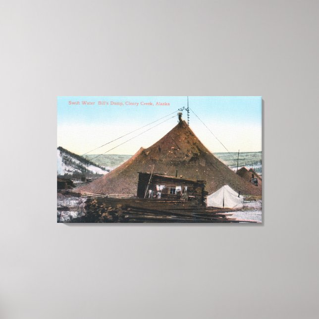 Toile Vue de l'effondrement du projet de loi sur l'eau d (Recto)