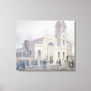 Toile Vue de l'église de St Bartholomew