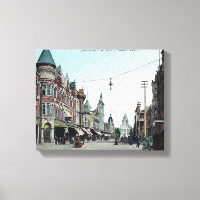 Toile Vue de Mariposa StreetFresno, CA (Recto)